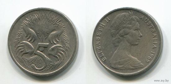 Австралия. 5 центов (1969)