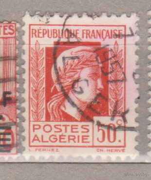 Французские колонии Французский Алжир 1944 год лот 16 Марианна
