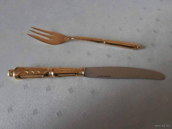 Набор коллекционный десертный вилка + нож AUERHAHN Германия.
