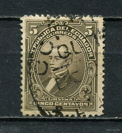 Эквадор - 1915/1928 - Хосе Мария Урбина 5С - [Mi.211] - 1 марка. Гашеная.  (LOT ET39)-T10P5