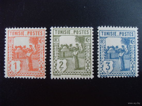 Франция. Французские колонии (Африка. Тунис) 1926 Mi:TN 120,121,122