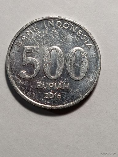 Индонезия 500 рупий 2016 года .