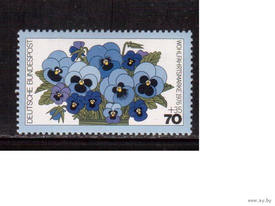 Германия(ФРГ)-1976,(Мих.907), **, Флора, Цветы
