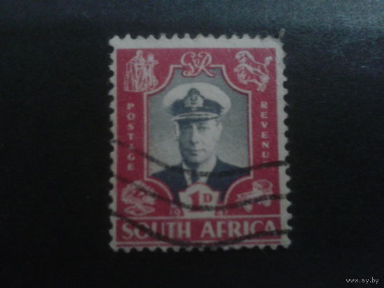 Южная Африка 1947 король Георг 6, англ. язык