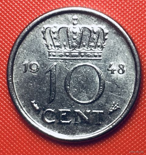 27-29 Нидерланды, 10 центов 1948 г.