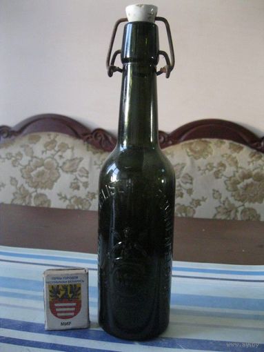 Старинная пивная бутылка. Германия, первая половина 20 столетия. (4).
