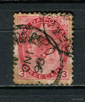 Канада - 1898/1902 - Королева Виктория 3C - [Mi.66A] - 1 марка. Гашеная.  (Лот 34CU)