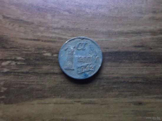 Нидерланды 1 цент 1942 (2)