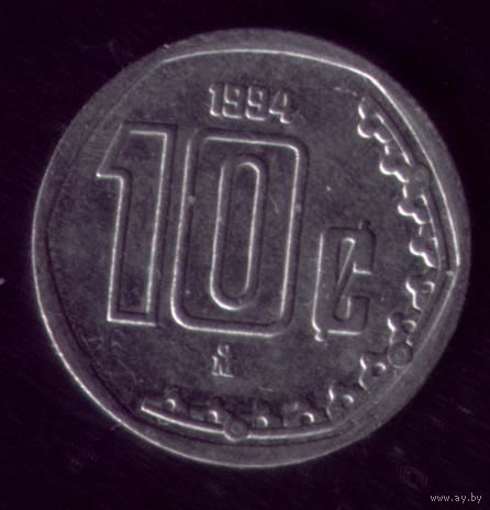 10 сентаво 1994 год Мексика