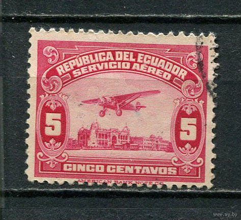 Эквадор - 1929 - Авиация 5С - [Mi.283] - 1 марка. Гашеная.  (LOT ET48)-T10P5
