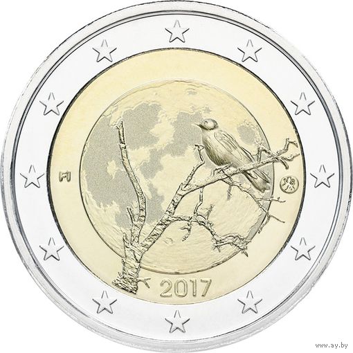 2 Евро Финляндия 2017 природа Финляндии UNC из ролла