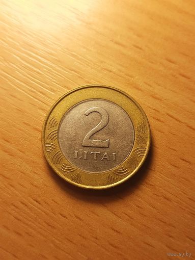 Монета Литвы 2 лита  2002 г