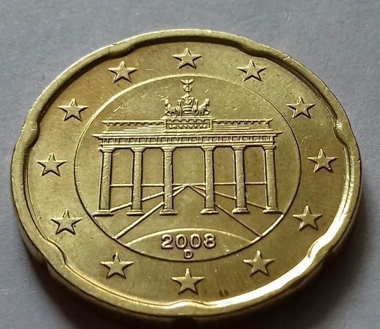 20 евроцентов, Германия 2008 D, AU