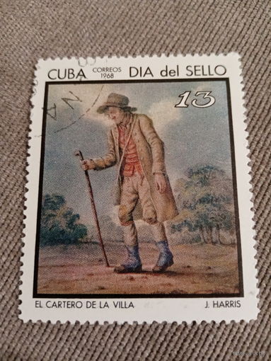 Куба 1968. Искусство. J. Harris. El cartero dela villa