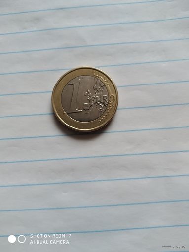 1 евро Мальта, 2017 год из обращения
