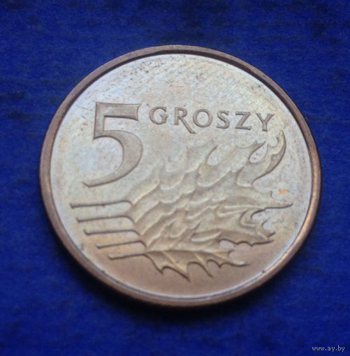 Польша 5 грошей 2018