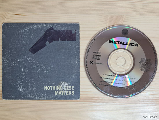 Metallica - Nothing Else Matters (CD, Australia, 1992, лицензия) Cardboard Sleeve