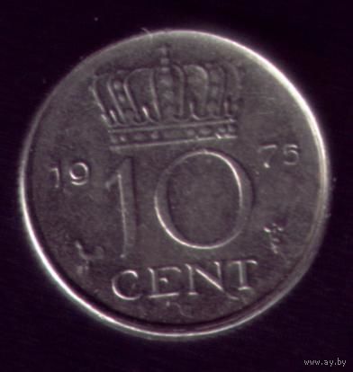10 центов 1975 год Голландия 2