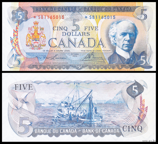 [КОПИЯ] Канада 5 долларов 1972г. водяной знак