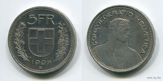 Швейцария. 5 франков (1997, XF)
