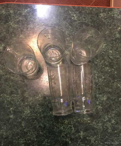 Новые стеклянные стаканы (5штук)