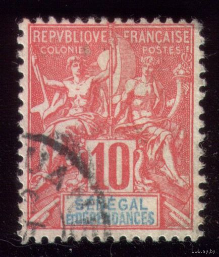 1 марка 1900 год Сенегал 22