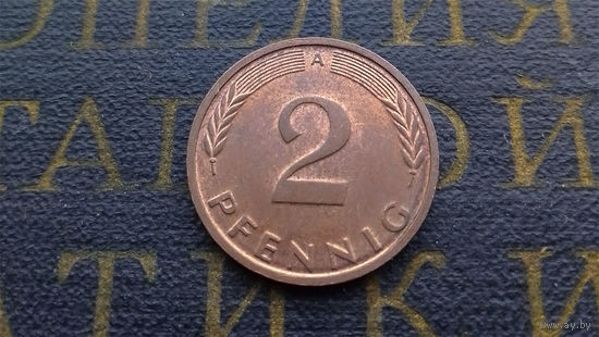 2 пфеннига 1991 (A) Германия ФРГ #07
