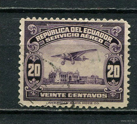 Эквадор - 1929 - Авиация 20C - [Mi.285] - 1 марка. Гашеная.  (LOT ET49)-T10P5