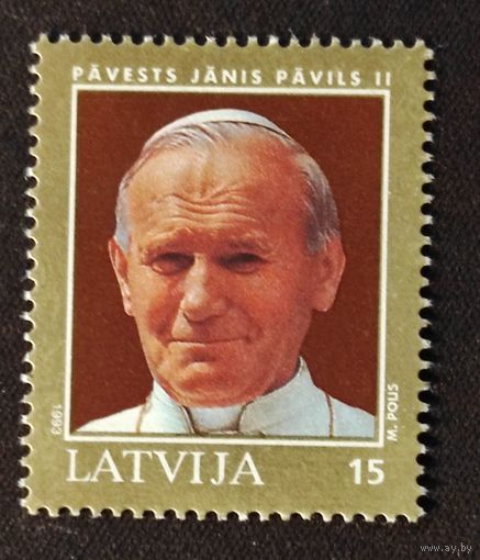 Латвия: 1м/с папа Иоанн Павел 2 1993