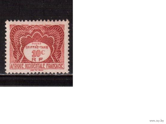 Французская Западная Африка-1947 (Мих.1), *   , Французские   Колонии, Служебные марки