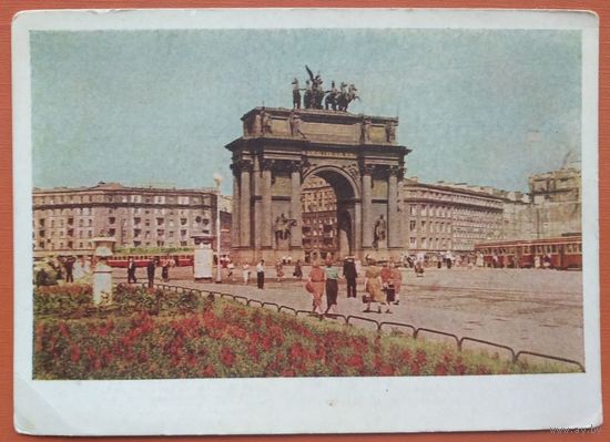 Ленинград. Площадь стачек. 1955 г. Чистая