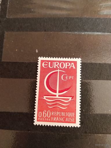 1966 Франция Европа Цепт чистая клей MNH** (1-2)