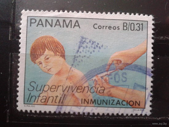 Панама 1988 Кампания в пользу детей, прививки, ЮНИСЕФ
