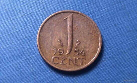 1 цент 1954. Нидерланды.