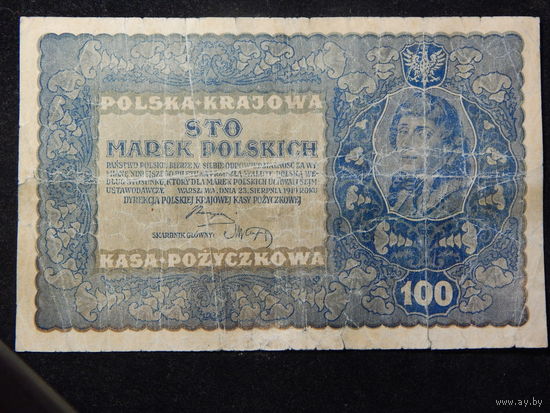 Польша 100 марок 1919г