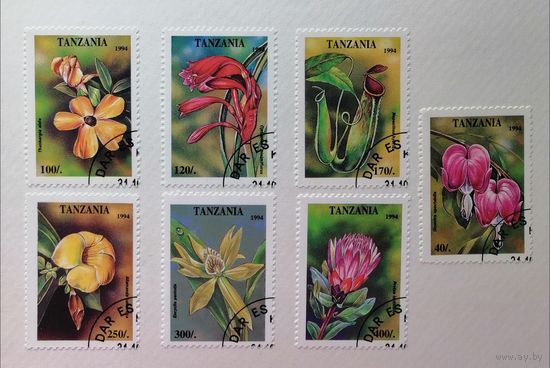 Танзания /1994/ Флора / Тропические Цветы // Серия 7 марок