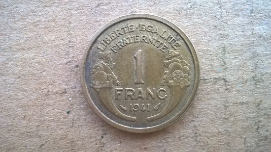 Франция 1 франк,  1941г. (D-20)