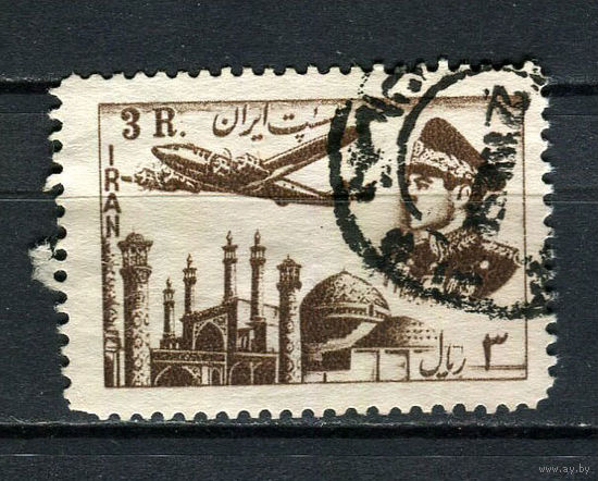 Иран - 1953 - Авиация 3R - [Mi.870] - 1 марка. Гашеная.  (LOT S28)