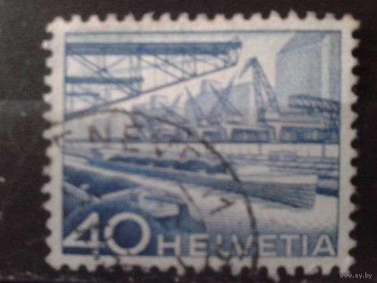 Швейцария 1949 Стандарт, порт на Рейне 40с