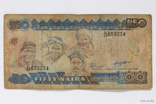 Нигерия, 50 найра 1991 год.