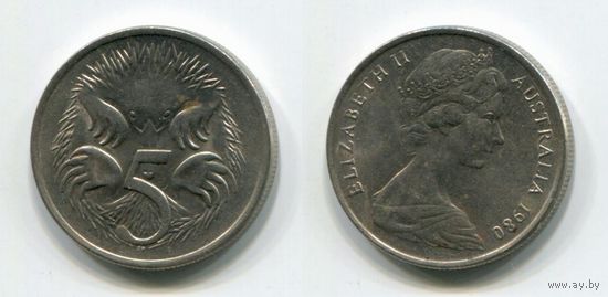 Австралия. 5 центов (1980, XF)