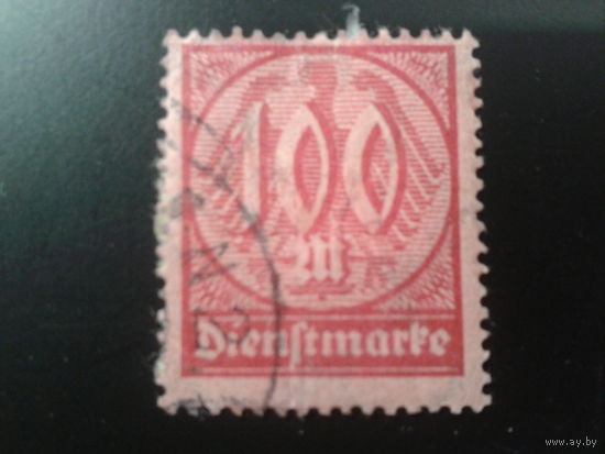 Германия 1922 служебная марка