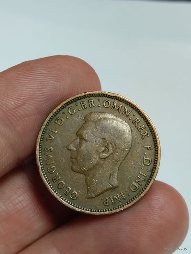 Великобритания 0,5 пенни 1943