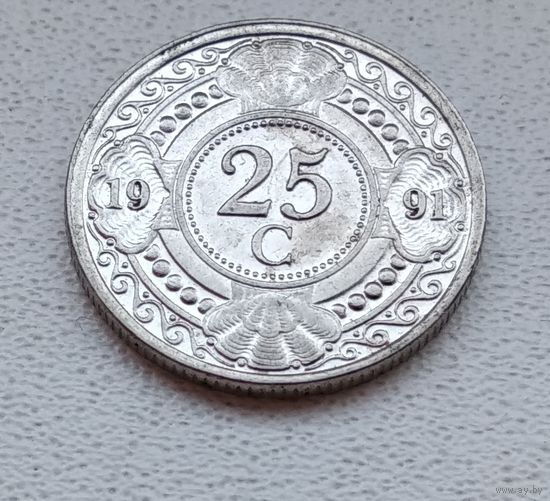 Нидерландские Антильские острова 25 центов, 1991 6-11-5