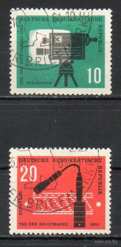 День почтовой марки Техника ГДР 1961 год серия из 2-х марок