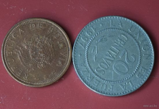 Боливия. 2 монеты.