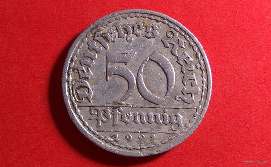 50 пфеннигов 1921. Германия.