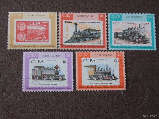 Куба 1987 г. Паровозы.