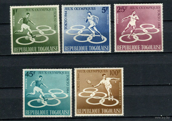 Того - 1964 - Олимпийские игры - [Mi. 435-439] - полная серия - 5 марок. MNH.