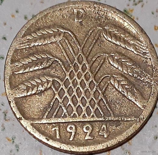 Германия 5 рентенпфеннигов, 1924 D